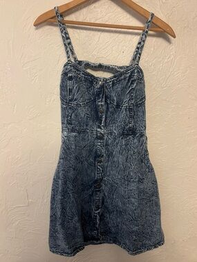 Y2K BONGO Blue Denim Mini Dress